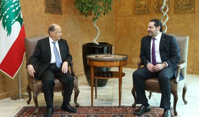  خلوة بين عون والحريري في بعبدا