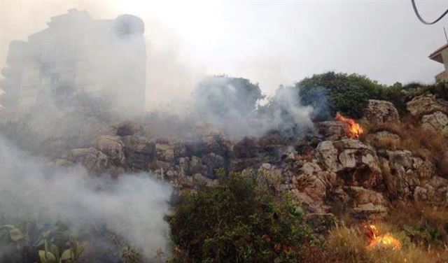حريق في طبرجا
