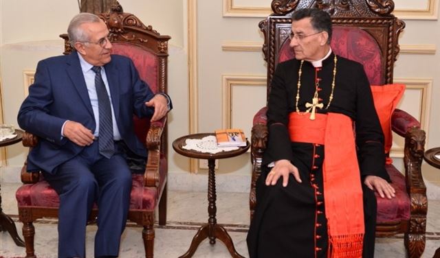 سليمان من بكركي: تحفظات على لقاء بعبدا