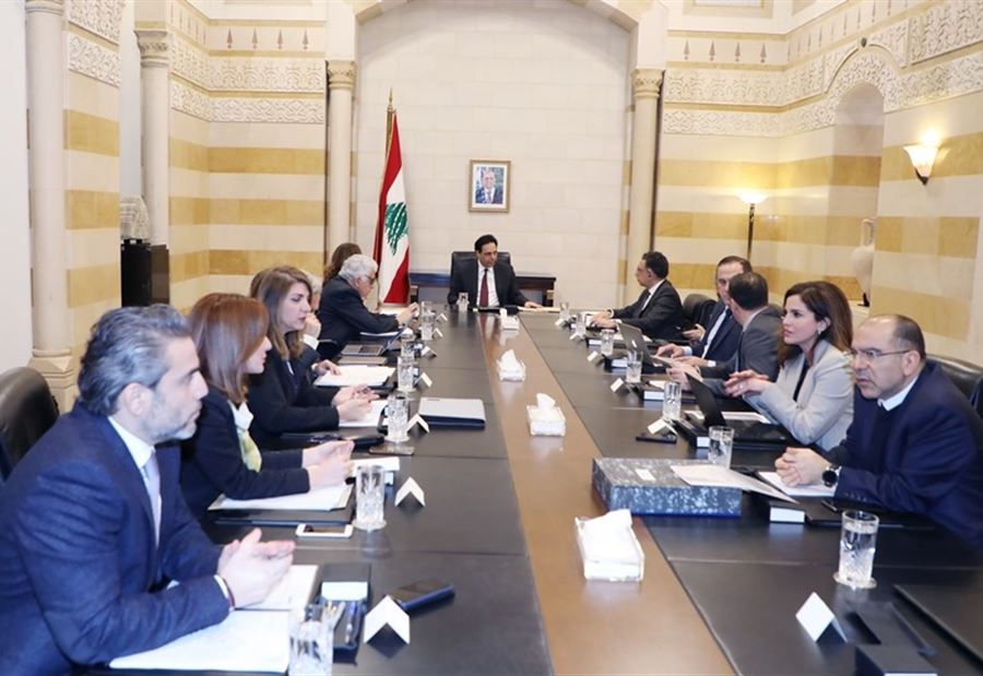 دياب يترأس الإجتماع الخامس للجنة صياغة البيان الوزاري 