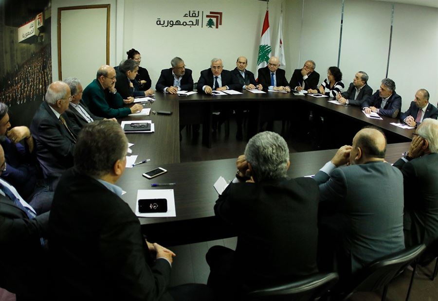 لقاء الجمهورية: لسحب فتيل الانجرار إلى لعبة الشارع لقاء الجمهورية: لسحب فتيل الانجرار إلى لعبة الشارع