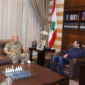 الحريري التقى قائد الجيش وعثمان وصليبا