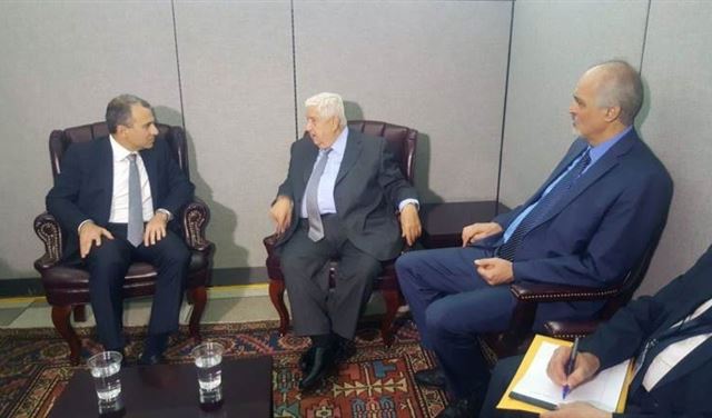 لقاء باسيل مع المعلم كان قراراً شخصياً.. لقاء باسيل مع المعلم كان قراراً شخصياً..