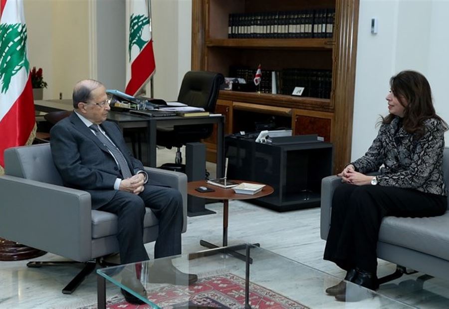 عون عرض مع شريم إقفال ملف المهجرين 