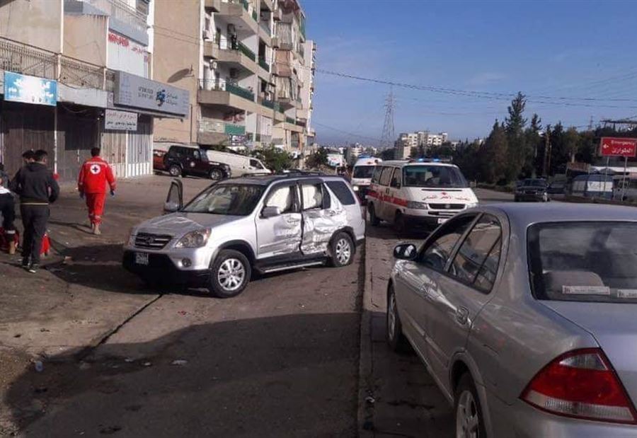 بالصورة: جريحان بحادث سير على طريق ضهر العين - الكورة