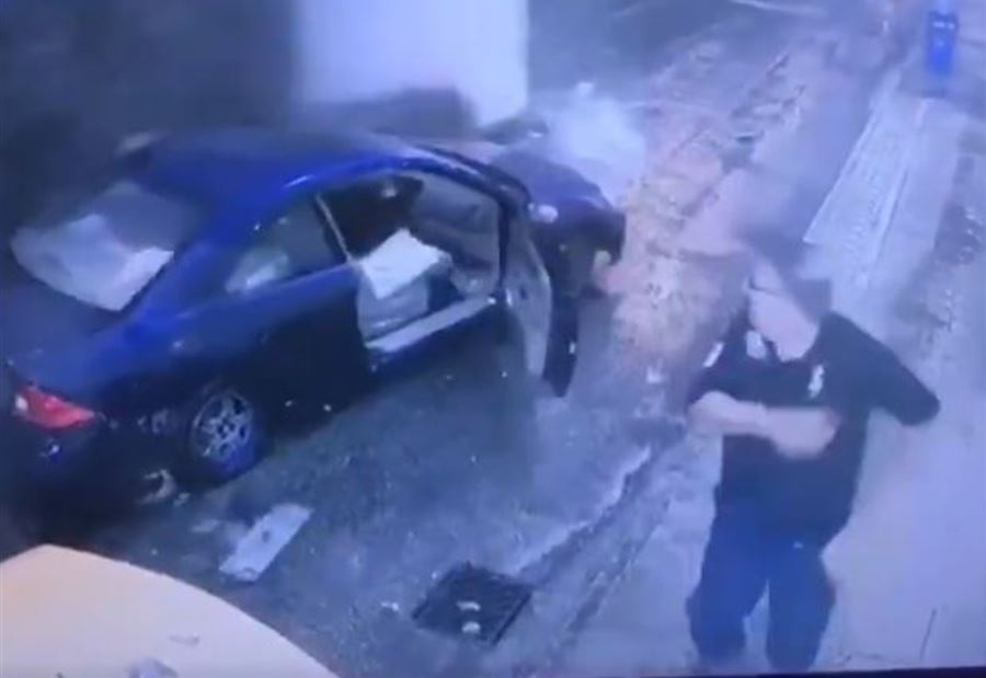 بالفيديو: نجاة سائق بأعجوبة في انطالياس 