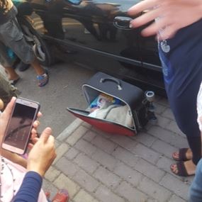 بالصورة: جثة رضيع  داخل حقيبة سفر في صيدا