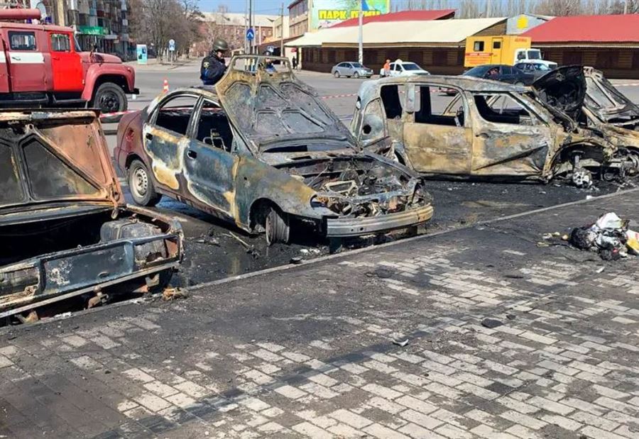 "مجزرة" بمحطة للقطارات في أوكرانيا! 