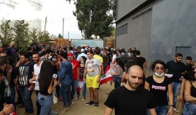 إزالة خيمة المعتصمين أمام مكب برج حمود!!