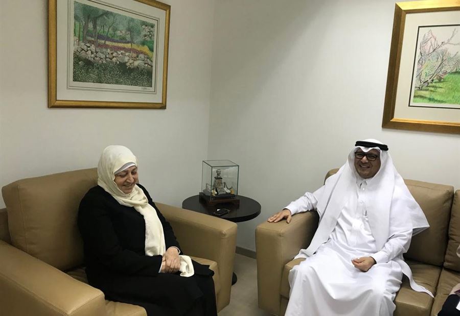 الحريري استقبلت السفير السعودي