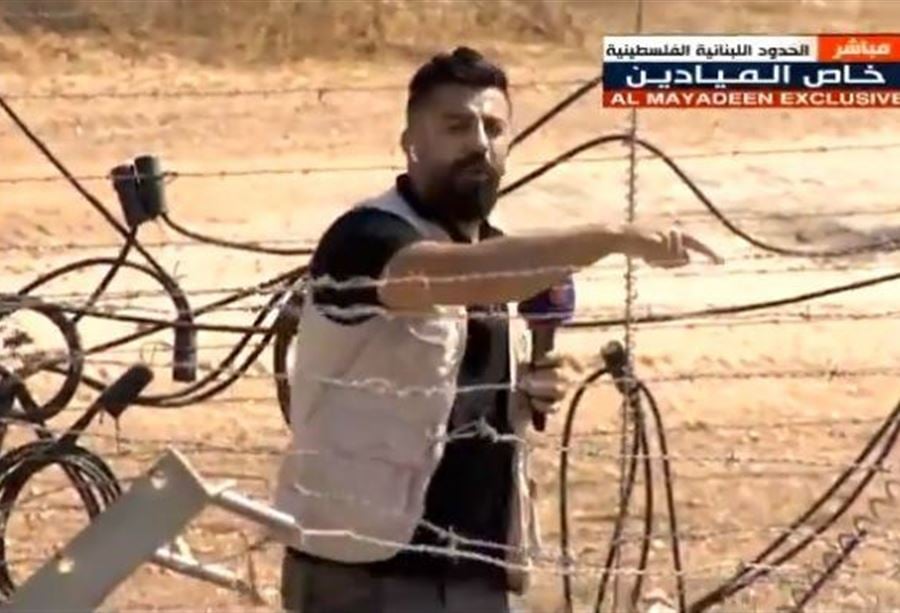 بالفيديو:مراسل لبناني يدخل الأراضي الفلسطينية.. و"يتحدّى" الإسرائيليين!