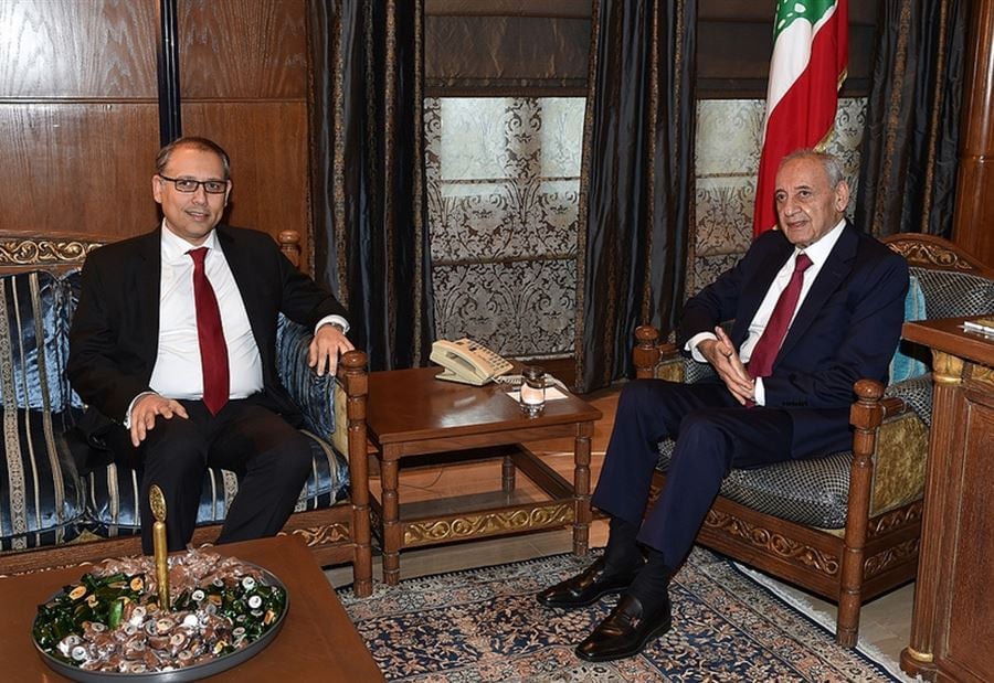 بري إستقبل سفيري مصر وأرمينيا 