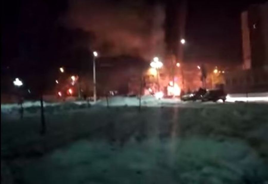 3 قتلى في حريق بحافلة ركاب وسط روسيا