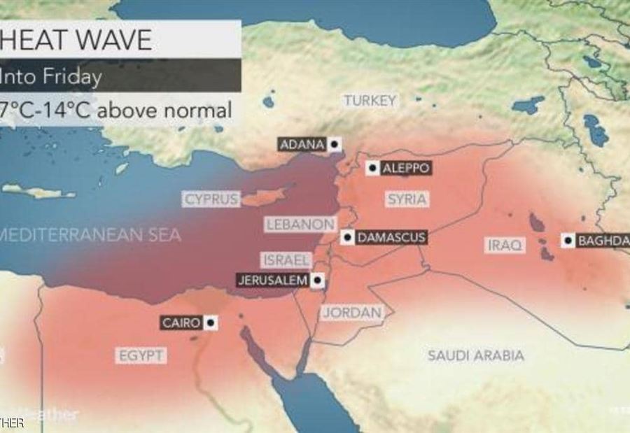 موجة حر "خطيرة" تضرب مصر وتمتد إلى دول أخرى بالمنطقة