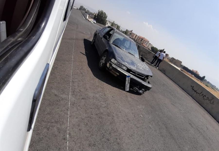 بالصورة: جريحان اثر حادث في مجدل عنجر