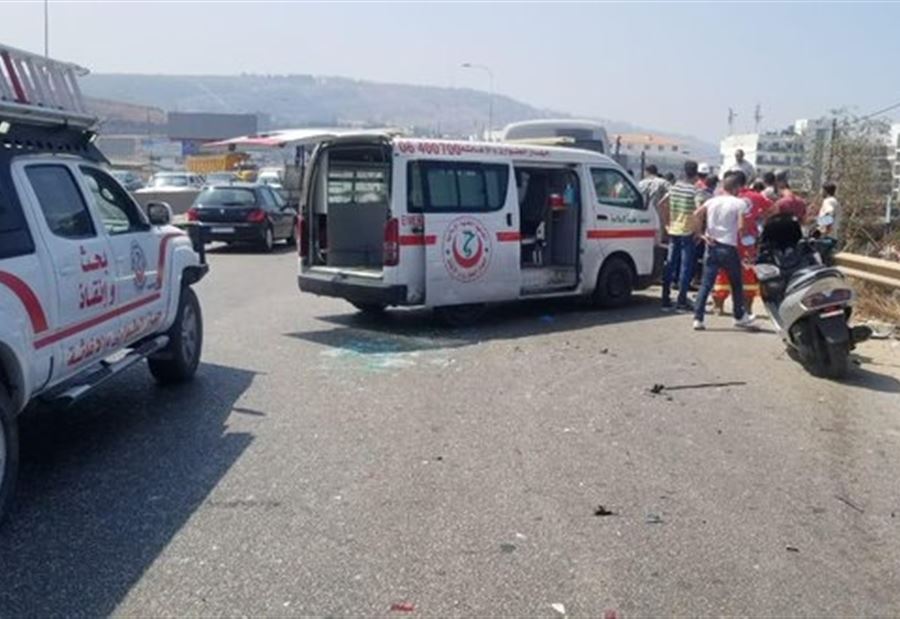 6 جرحى  بحادث سير عند جسر البالما 