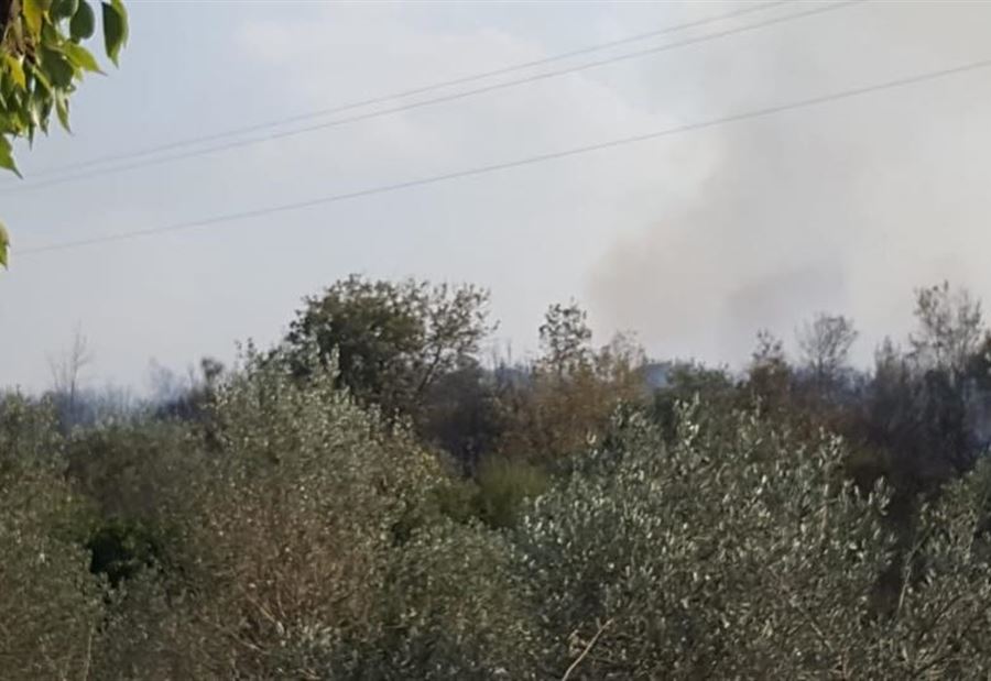 السيطرة على حريق الدبية