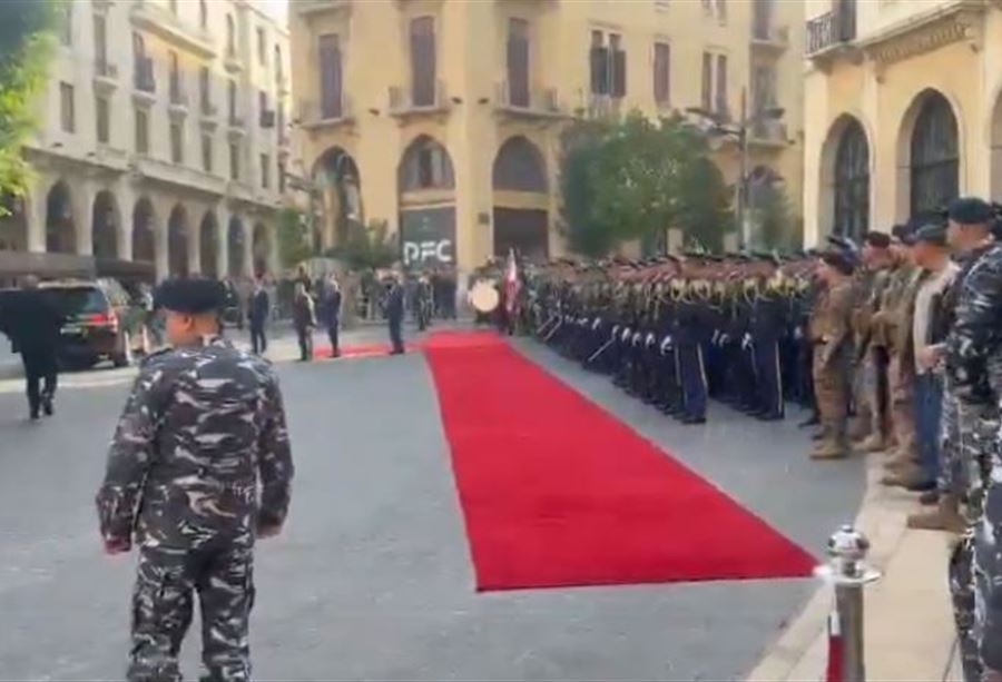 بالفيديو: لحظة وصول جوزاف عون الى مجلس النواب