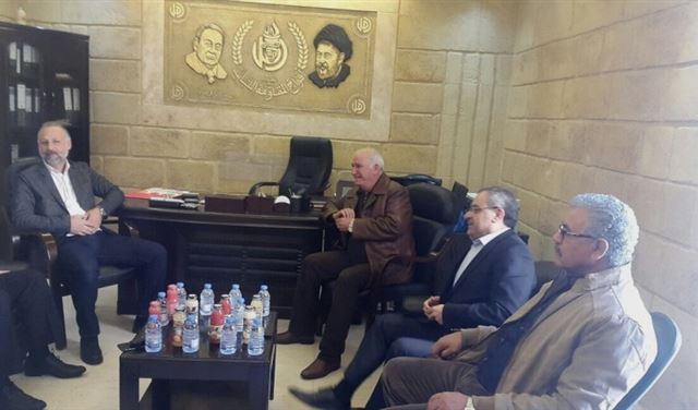 وفد لجنة القيادة السياسية الفلسطينية زار قيادة "امل" في صيدا