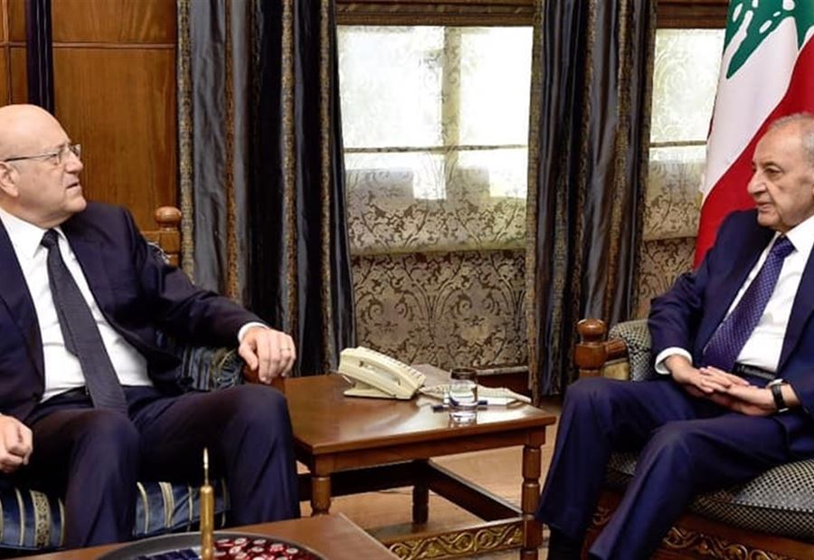 لقاءٌ بين ميقاتي وبري في عين التينة! لقاءٌ بين ميقاتي وبري في عين التينة!