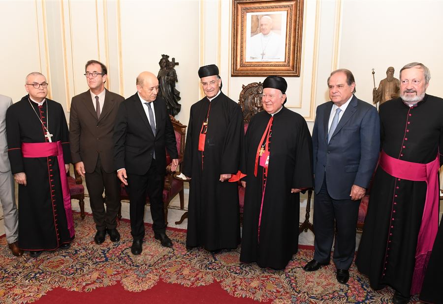 بيانٌ من بكركي بشأن لقاء الراعي ولودريان 