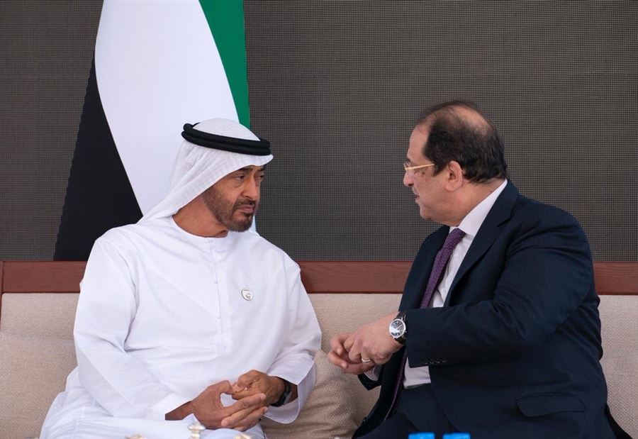 لقاء بين بن زايد ورئيس المخابرات المصرية 