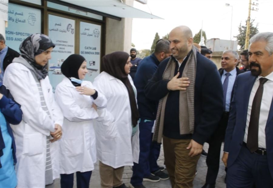 من مستشفيات الجنوب... ناصر الدين يشيد بصمود الطواقم الطبية