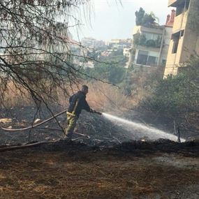 بالصورة: إخماد حريق في غزير كسروان