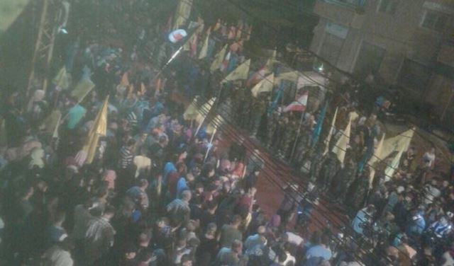 احتفال حاشد لأسرى حزب الله الخمسة في القاع احتفال حاشد لأسرى حزب الله الخمسة في القاع