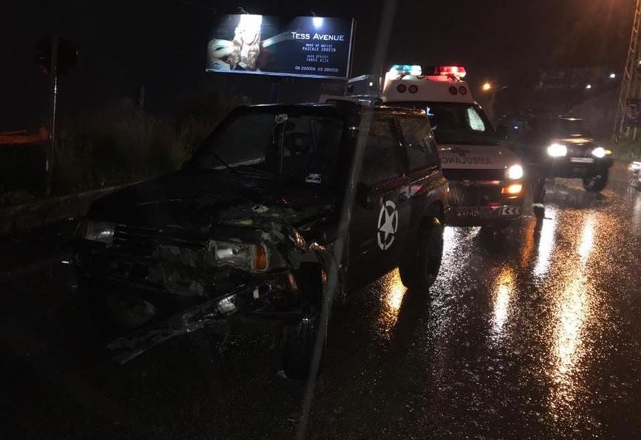 بالصور: 8 جرحى اثر حادث سير مروع في جعيتا بينهم 4 أطفال!