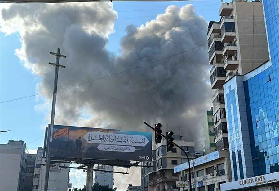 بعد الإنذارات... بدء الغارات الإسرائيلية على الضاحية (فيديو)