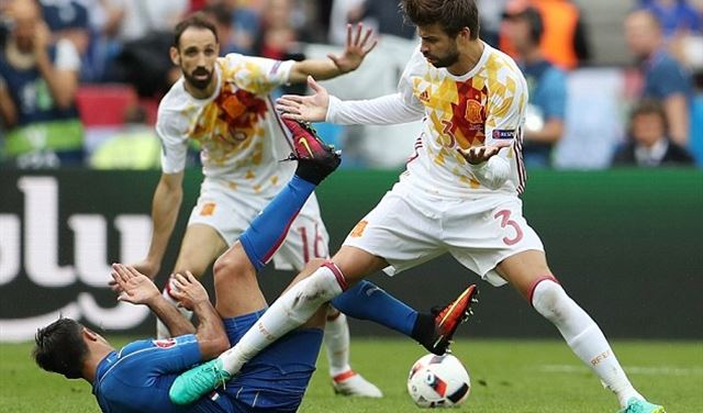 بالصور.. ردة فعل شاكيرا على اداء المنتخب الاسباني 