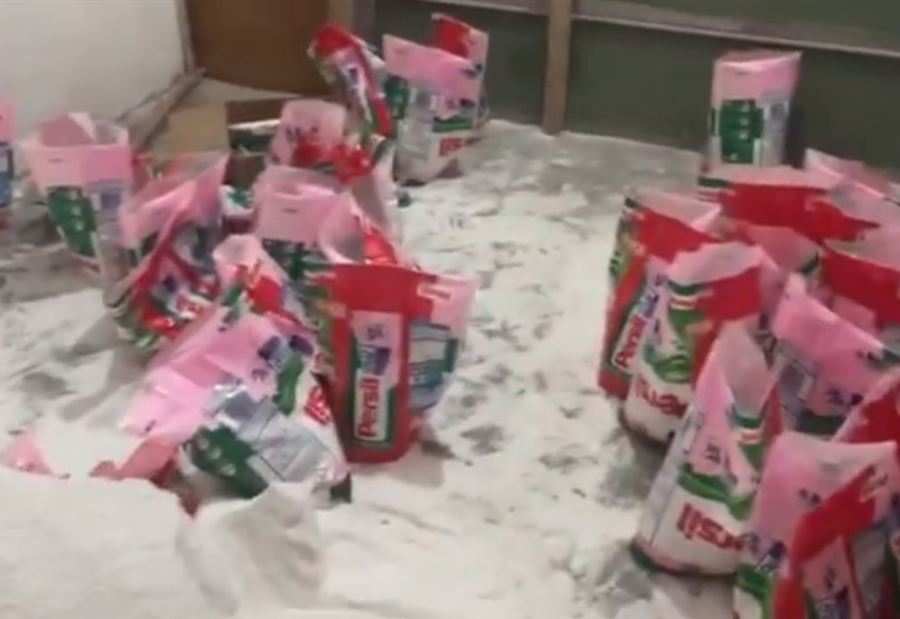 بالفيديو: ضبط منظفات مزوّرة في صيدا 