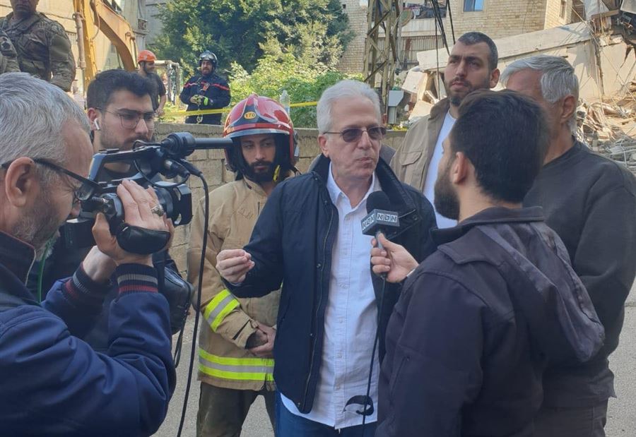 خطّار يتفقد عمليات البحث والإنقاذ في الشويفات