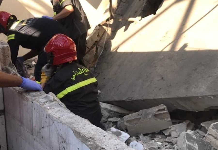 قتيل جراء انهيار سقف مبنى في الاشرفية