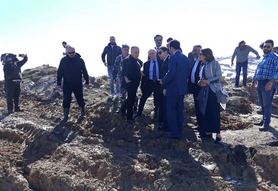 محافظ جبل لبنان تفقد طريق زحلة ترشيش