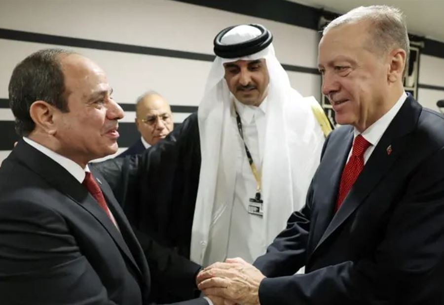 تفاصيل جديدة حول المصافحة "التاريخية" بين السيسي وأردوغان