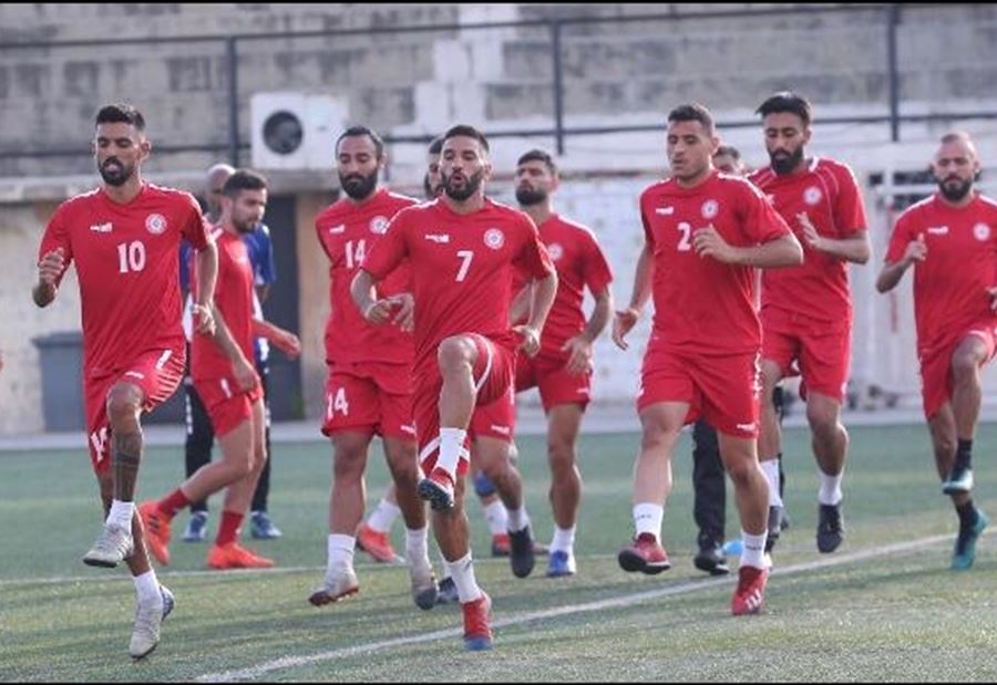 منتخب لبنان يخوض مباراة مع العراق