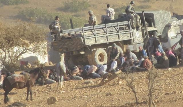 دهم مساكن وخيم نازحين سوريين في خراج خربة داود