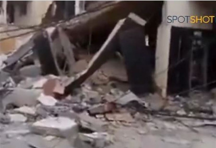 بالفيديو: آثار الدمار جرّاء استهداف عيتا الشعب