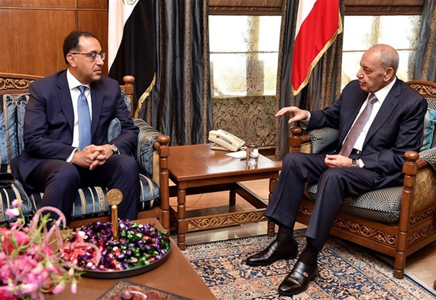 مدبولي التقى بري: مصر مستمرة بدعم لبنان