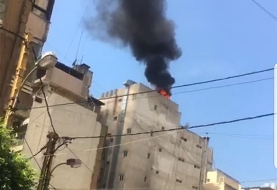 انفجار خزان مازوت في كورنيش المزرعة (صورة)