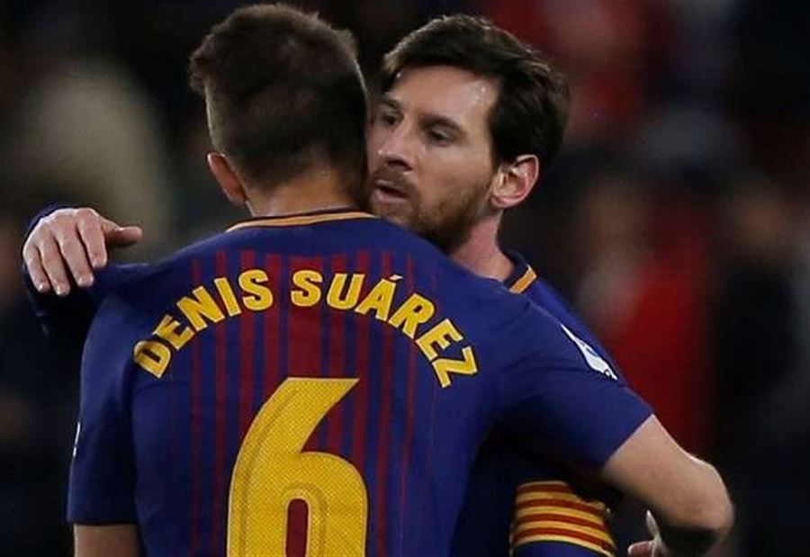 سواريز يودع زملاءه في برشلونة ويتجه إلى لندن