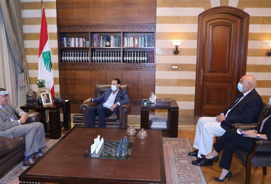 الحريري عرض الأوضاع مع السفير المصري