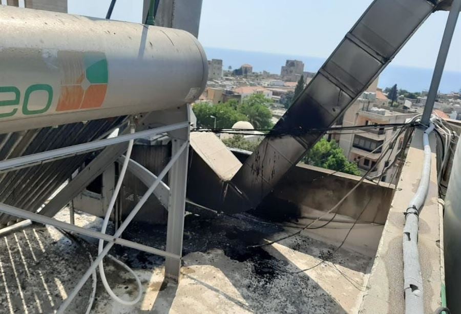 إندلاع حريق في سنتر بجبيل