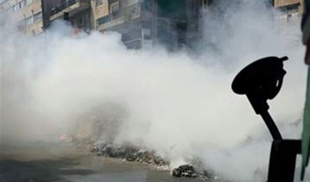 بالصورة.. النار تستعر في نفايات الدورة