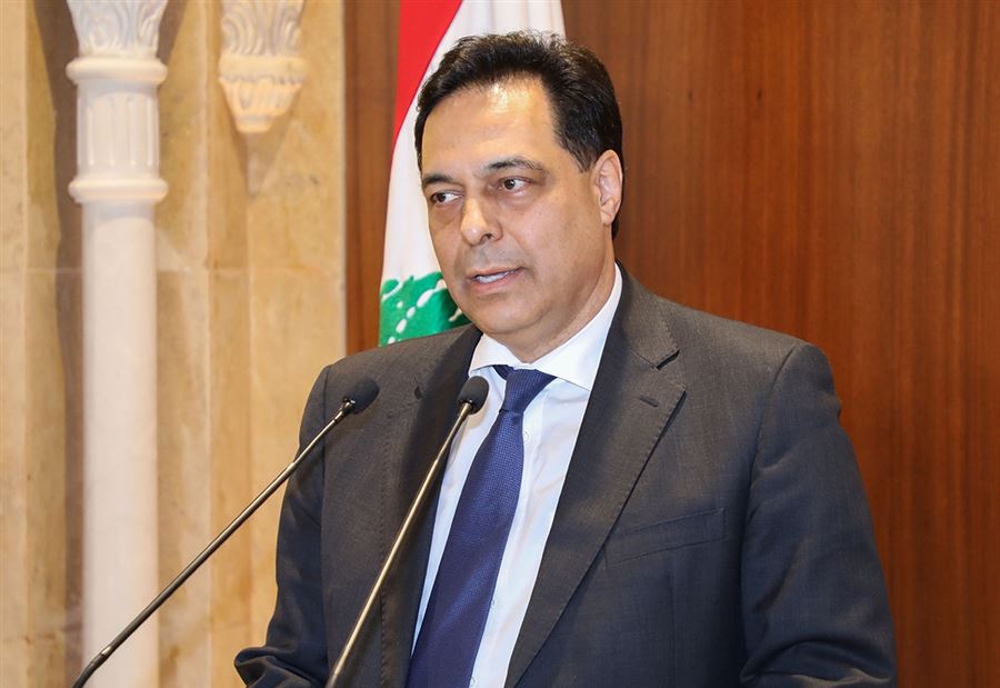 دياب يتوجّه بكلمة إلى اللبنانيين