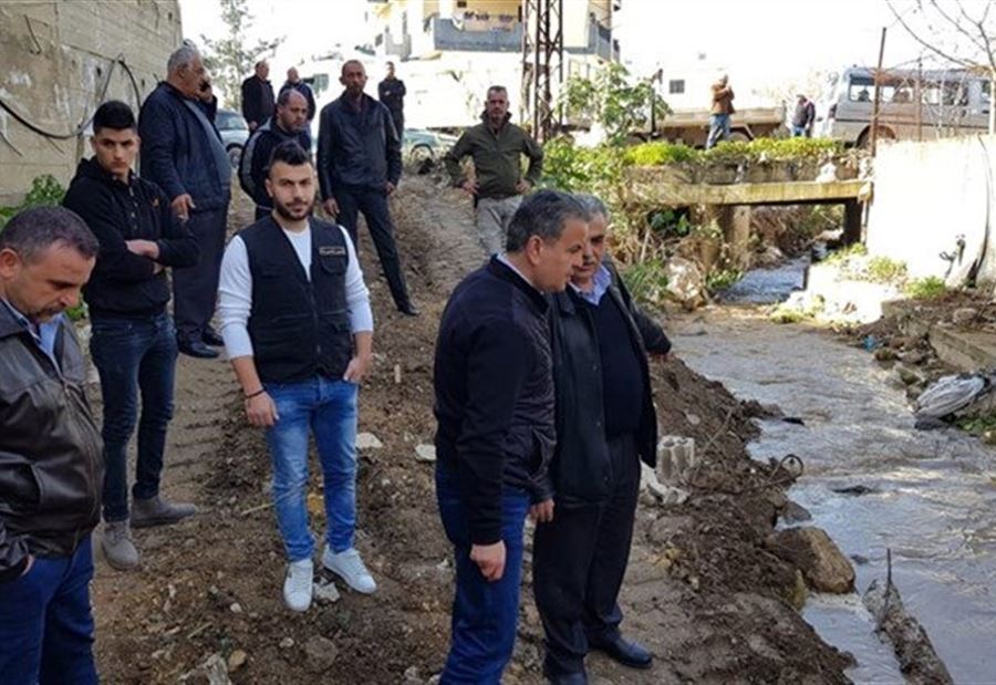درغام تفقد أعمال تعزيل مجرى نهر العويك: سنعمل لرفع الضرر