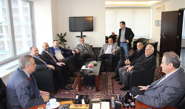 ارسلان التقى وفودا رسمية وبلدية