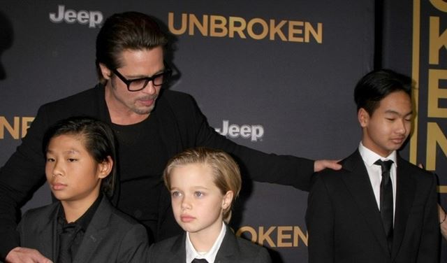 براد بيت يحصل على حق التواصل مع أطفاله  براد بيت يحصل على حق التواصل مع أطفاله